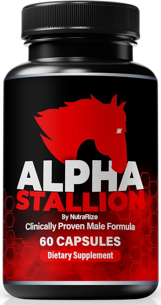 Erkekler için Alfa Stallion Pills, Erkek Performans ve Güven için Günlük Beslenme Formula, Tüm Doğal Alfa Stallion Capsules Genel Sağlık'ı Desteklemek için, Resmi AlfaStallion İncelemeleri (60 Capsules)