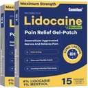 Sumifun % 4 Lidokay Patches Plus% Menthol - 30 Konts En Güçlü OTC Ağrısı Ache StiffBoy Ortak Ağrı Kas Soreness Topical Analgesic