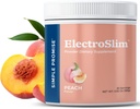 Basit Promise ElectroSlim - Sugar-Free Keto Electrolytes Toz - Günlük Enerji Desteği ve Hydration için Şeker Formula yok, Low sodyum Organik Elektrolytes Toz, 30 Hizmet, Peach Flavor