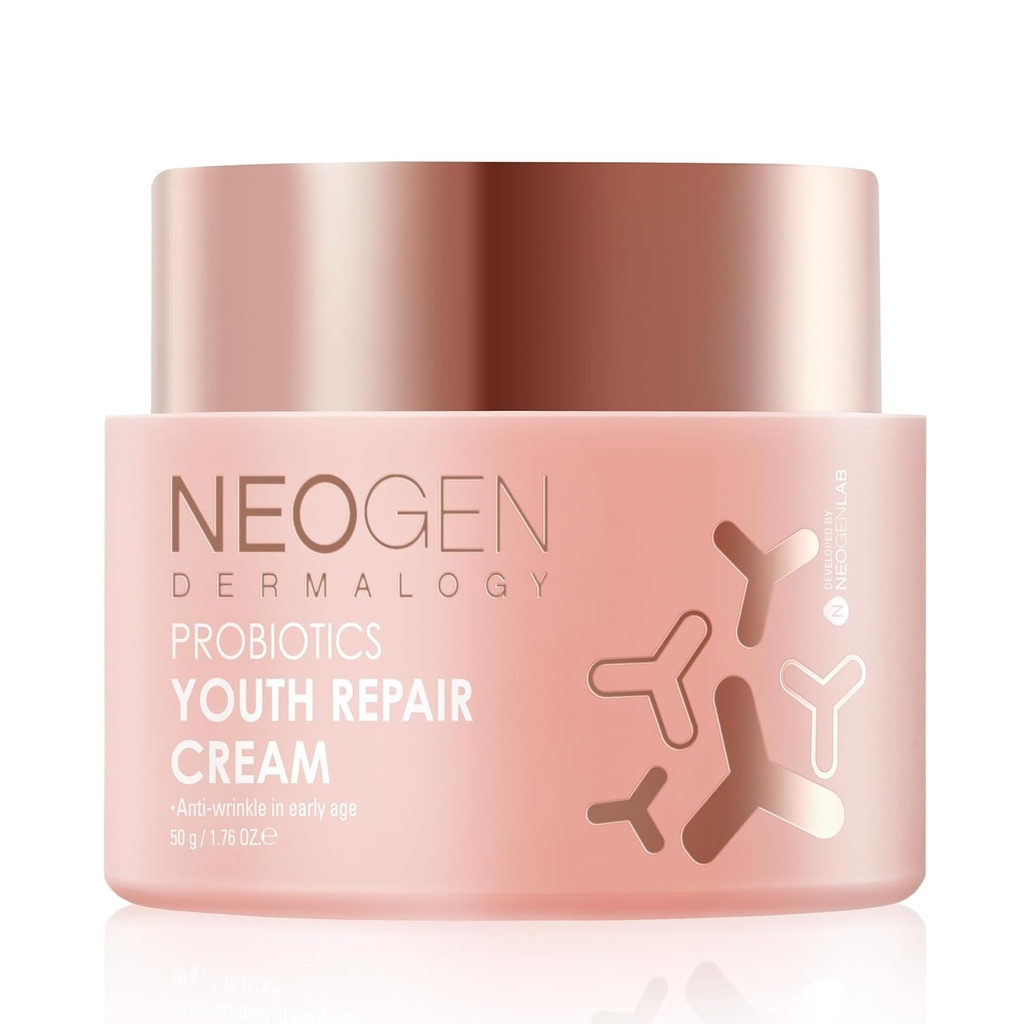 [K-Beauty] Νεογόνο Δερματολογία Προβιοτικά Νεανική Επισκευή Κρέμα προσώπου Lotion w/Superprobiotics, Collagen & 11 Peptides Skin Repair Cream 1.76 oz