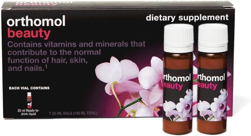 Orthomol Beauty, Women's Beauty Supplement, 7Day Supply, Supports Hair, Skin, and Nail Health, Collagen Supplement with Coenzyme Q10