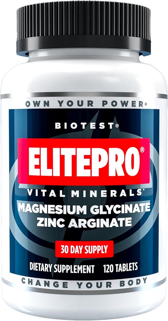 Biotest ElitePro Magnezyum-Zinc 430 mg x 30 hizmet - Albion TY Chelates
