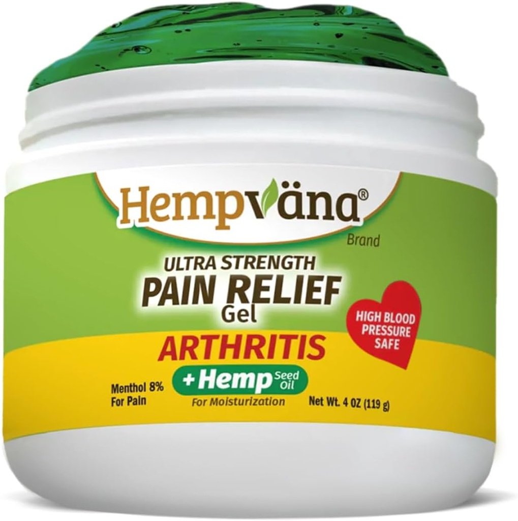 Hempvana Arthritis Pain Relief Gel, Kass & Joints Arthritis için Ultra-Strength. Hemp Seed Oil ile zenginleşti, AS SEEN ON TV. Non-Greasy. Hedeflenen Uzun Süreli Yardım. Hızlı çalışır, 4 Oz.