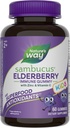 Nature's Way Sambucus Elderberry Immune Gummies for Kids, Immune Support Gummies*, με Black Elderberry Extract, Βιταμίνη C και Ψευδάργυρο, 60 Gummies (Packaging May Vary)