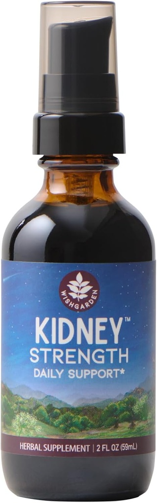 WishGarden Herbs Kidney Strength - Plant-Based Kidney Support Supplement with Buchu Leaf & Cornsilk Supports Kidney Health, Kidney Cleanse, Detox, Sağlıklı Urinary Tract Health Function, 2oz