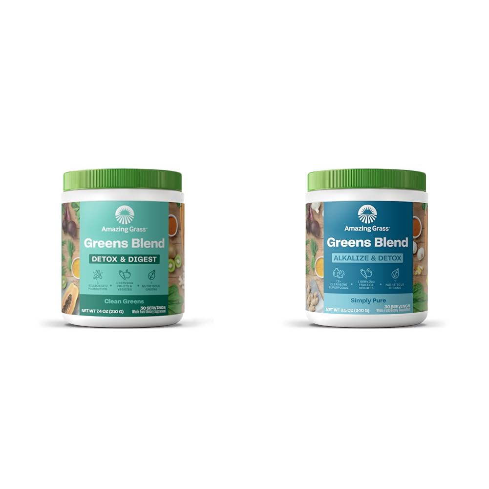Amazing Grass Greens Mix Detox & Digest & Greens Blendze & Detox