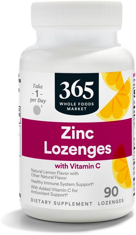 365 από το Whole Foods Market, Lounceenges Zinc Vitamin C, 90 Count