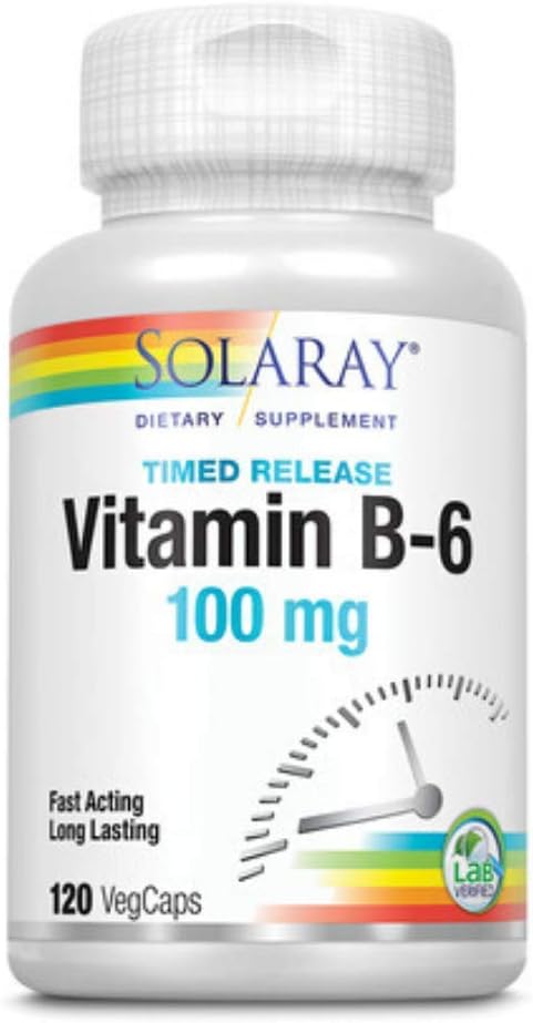 SOLARAY B-6 TSTR Supplement, 100 mg | 120 Kont