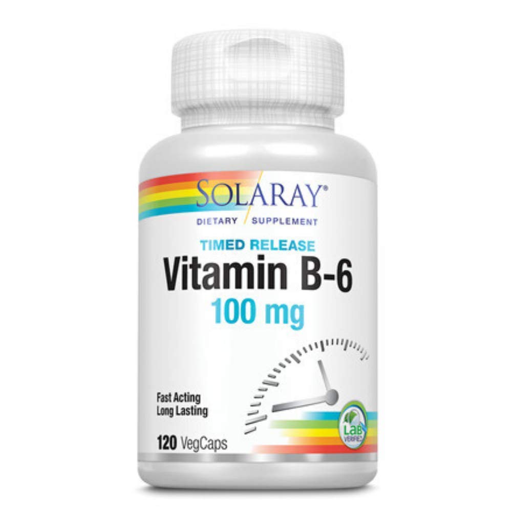 SOLARAY B-6 TSTR Supplement, 100 mg | 120 Kont