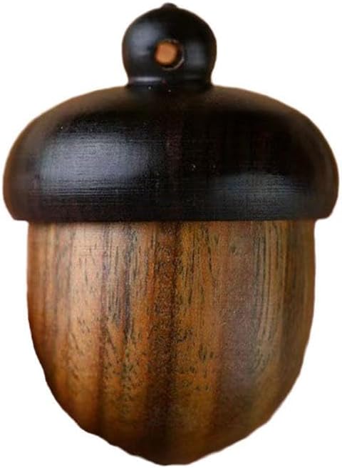 Seyahat Pill Case, Wood Medicine Pill Box, Acorn Form Pill Organizers Ahşap Pill Box Seyahat Pill Case Capsules Organizer Granule Storage Box Medicine Tablet Konteyner