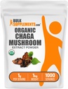 BulkSupplements.com Chaga Mushroom Extract Toz - Chaga Toz, Mushroom Supplement - Gluten Free, 1g per Service, 1 kg (2.2 lbs) (Pack of 1)