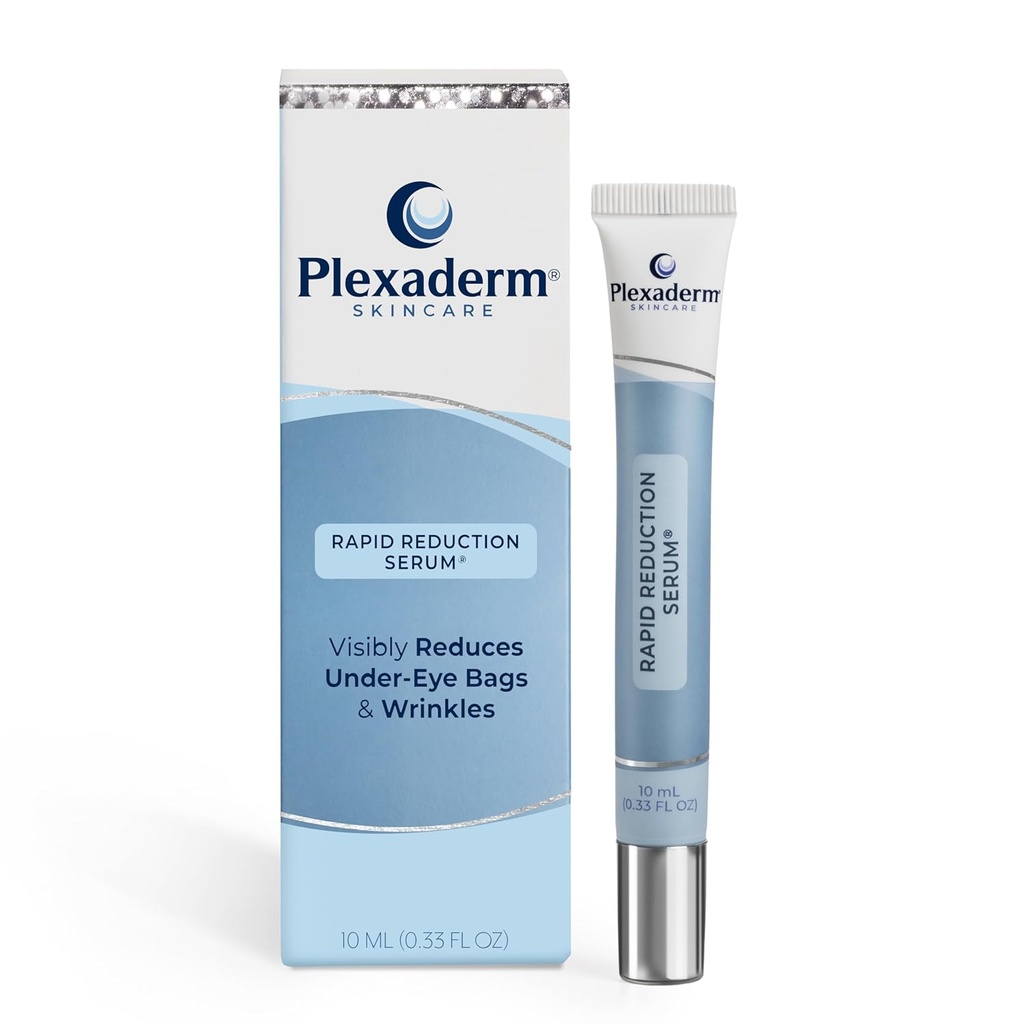 Plexahderm Rapid Reducation Eye Serum - Μειώνει φαινομενικά τις σακούλες κάτω από το μάτι, ρυτίδες, σκοτεινούς κύκλους, λεπτές γραμμές & πόδια του Κρόου άμεσα, κατά της γήρανσης Wrinkle Remover για το πρόσωπο, πλήρους μεγέθους σωλήνα
