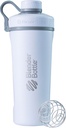 BlenderBottle Hair Shaker Cup, Paslanmaz Çelik Su Şişesini Wiresk, 26-Ounce, Matte White