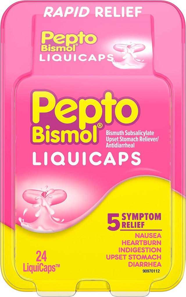 Pepto Diarrhea Antidiarrheal Liquicaps - 24 ctt