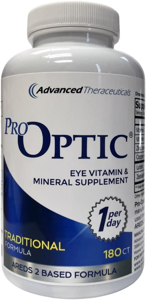 Geleneksel Formula (AREDS 2 Temel Formula) 180 Capsules - 6 Ay Supply - One Capsule Per Day