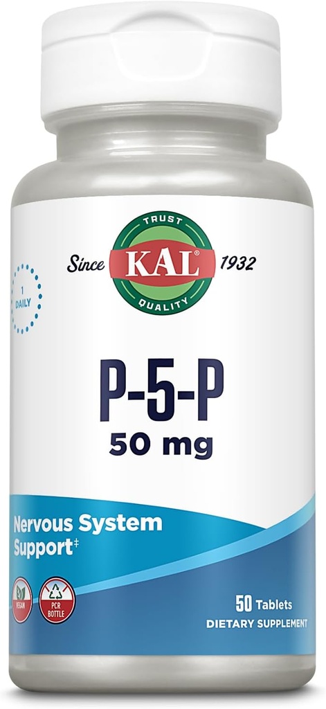 KAL 50 Mg B-6 Pyridoxal-5-foz Tabletleri, 50 Kont