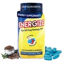 ISatori Energize Caffeine Pills - Zaman Yayını Caffeine & Natural Nootropic Support - No Jitters veya Crash - Erkekler ve Kadınlar için Enerji Vitaminleri - (84 Tablet)