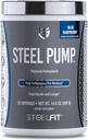 SteelFit Steel Pump | Advanced Pre Workout Toz & Nitrik Oksit | Blue Raspberry, 30 Servisler | Muscle Building & Recovery | Made with Peak ATP, Ashwagandha, & Electrolytes