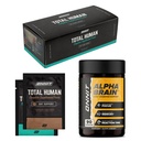 ONNIT Premium Alpha Brain Bundle - Nootropic Brain Supplement (90 Count) for Focus, Recentation & Memory + Total Human Day and Night Vitamin Packs for Men and Women (30-Day Supply)