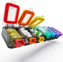 Fullicon Weekly Pill Organizer 7 Günlük Ultra Moisture ve Spill Kanıt Günlük Pill Box, Güvenli Buckle, Compact Travel Pill Konteyner for Pill, Vitamin, & Fish Oil (Rainbow Black)