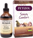AMBER NATURALZ Petizol Basitçe Köpekler için Herbal Supplement, Bird, Tavşan | Occasional Discomforts ve Normal Vücut Sıcaklık | 4 Akışkan Ounce Glass Şişe | ABD'de Üretilen