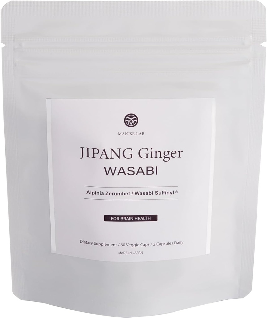 Genric JIPANG Ginger Wasabi - Diyet Supplement (60 Sebze Kapsülleri) - Alpinia Zerumbet/Wasabi Sulfinyl