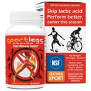 SPORTLEGS Fast Fitness Boost Pre Workout for Men and Women, Lactic Acid Supplement, Sports Endurance Yakıt, Endurance Supplements for Runners - NSF Sport,120-Capsule Şişe, 1 Paket