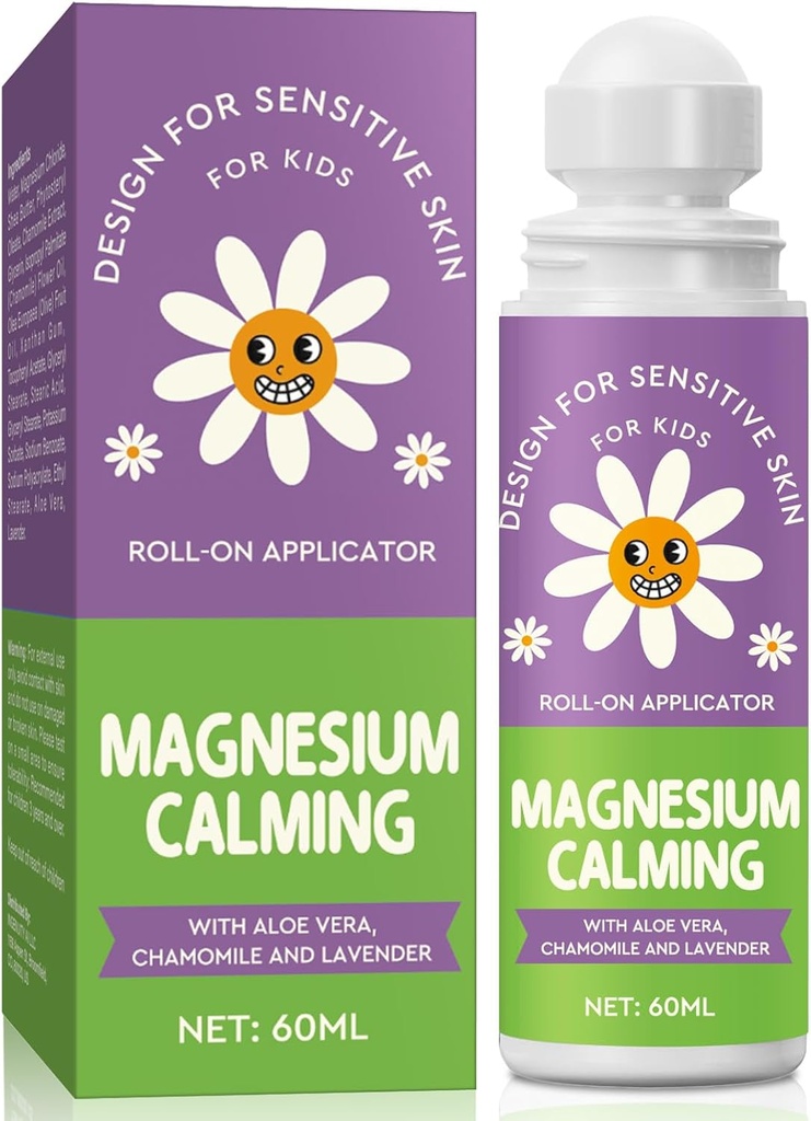 Çocuklar için Magnezyum Lotion - Uyku için Magnezyum, Calm Magnezyum Yağı Çocuklara Bedtime & Night (60ML) sırasında Calm Uykuya Yardım Etmek için