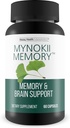 Mynokii Memory - Nootropic Brain Supplement - Memory & Brain Support with Ginkgo Biloba & DMAE - Aid Memory, Focus, Clarity, Verimlilik - Clear Thinking & Concentration - Memory Supplements