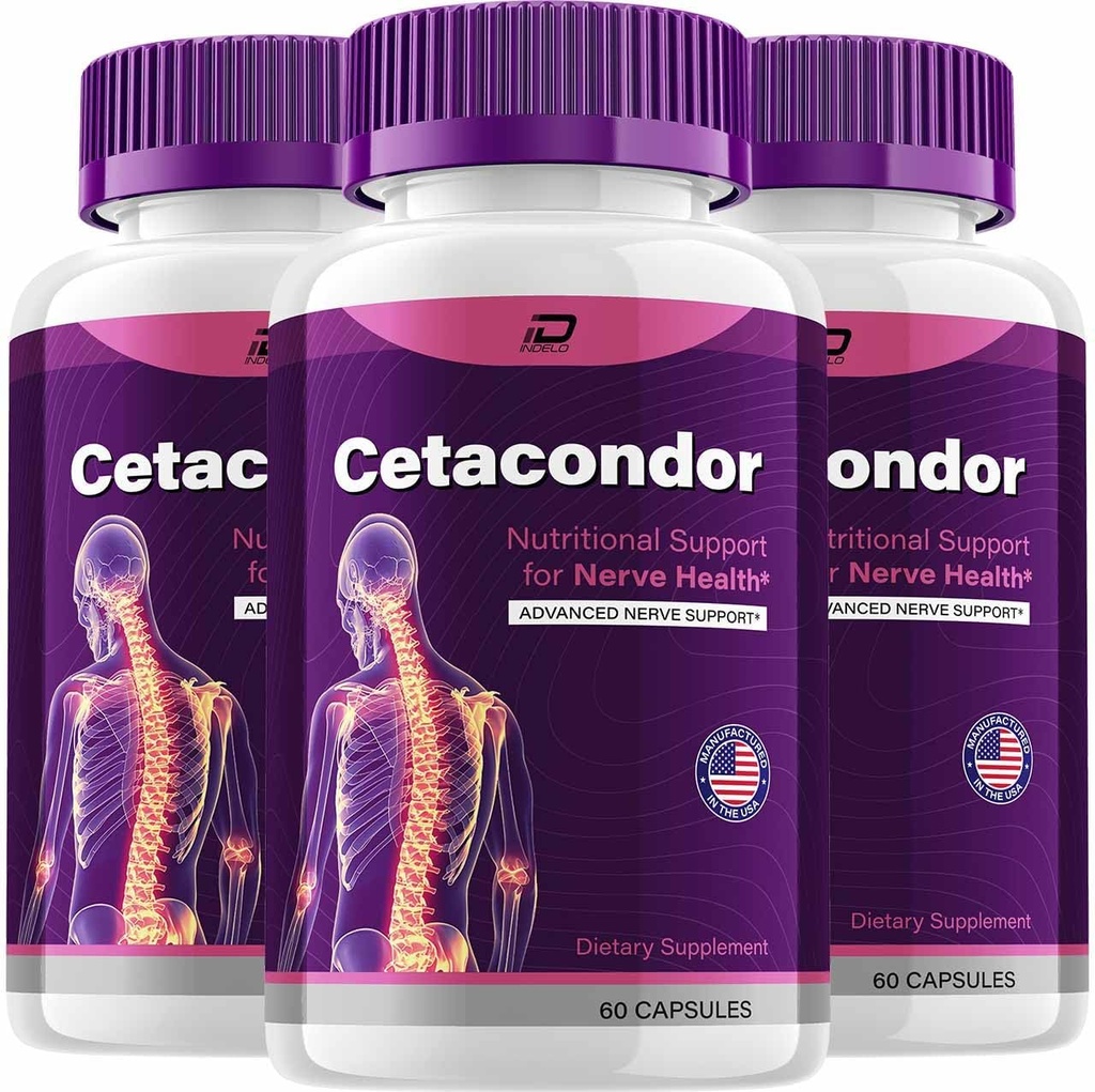 Cetacondor Health & Brain Support – Cetacondor Advanced Nootropic Formula, Cetacondor All-Natural Focus Supplement, Cetacondor Support Reviews (3 Pack - 180 Κάψουλες)