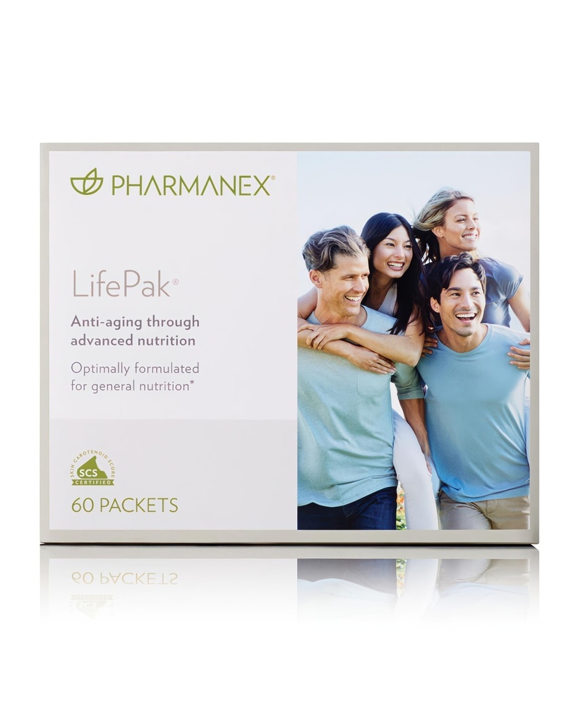 Nu Skin LifePak Advanced Nutritional Supplement for Yetişkinler | 60 Daily Packets | Aging, Digestive, and Gut Health Formula with Essential Vitamins, Minerals, and Phytonutrients