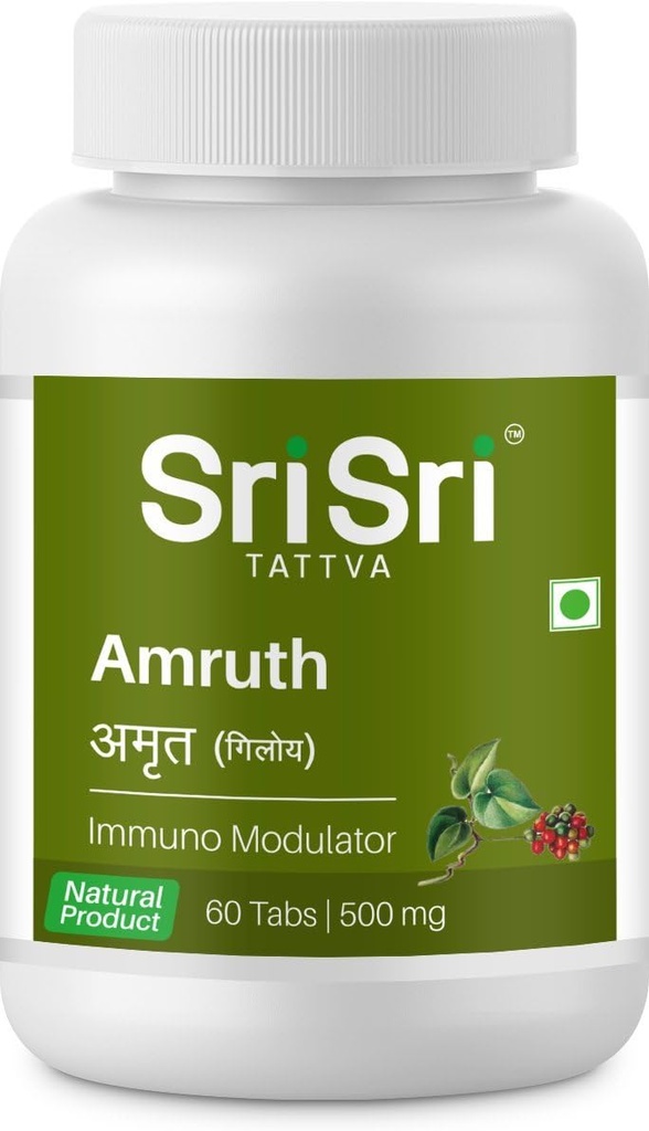 Sri Sri Products Ayurveda Amruth Immuno Modelator Tablet 500Mg PACKOF 2