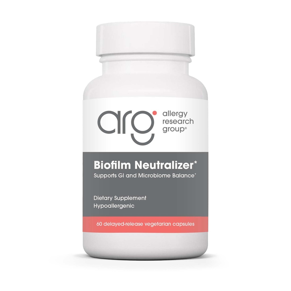 Antivirüs Research Group Biofilm Neutralizer - Biofilm Savunma, EDTA Supplement, Proteolytic Enzymes, Serrapeptase, Vegetarian Capsules - 60 Kont