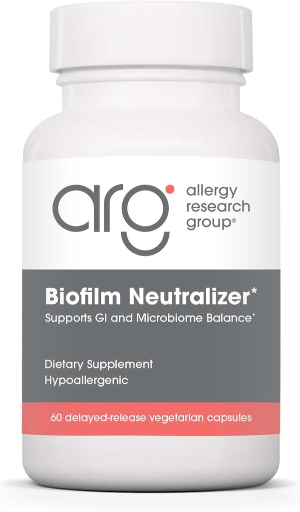 Antivirüs Research Group Biofilm Neutralizer - Biofilm Savunma, EDTA Supplement, Proteolytic Enzymes, Serrapeptase, Vegetarian Capsules - 60 Kont