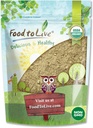 Yiyecek to Live Organic Hemp protein Toz, 2 Pounds -% 50 protein, Non-GMO, Non-Irradiated, Pure, Kosher, Vegan Superfood, Iron and Fiber