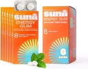 Sunii - Enerji Gum - NEW Quick Boost Energy & Focus - 50 mg Caffeine Gum -Vitamins B6 & B12, Taurine, Vegan, No Sugar, Zero Calorie, Fresh Mint Taste - Faster than Chews, Drinks, Gels & Pills (48par)