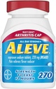 Aleve Soft Grip Arthritis Cap Tabletleri, Baş Ağrılar, Kas Aches ve Ateş Azaltımı, Naproxen sodyum Capsules, 220 mg, 270 Count