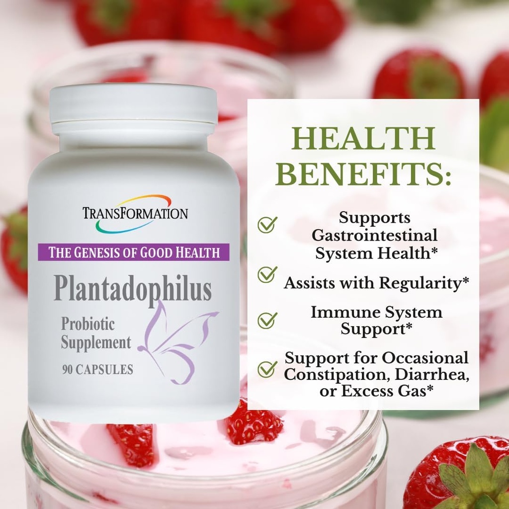 Μετασχηματισμός Το Genesis of Good Health Enzymes Plantadophilus Natural Plant Based Probiotics Supplement, Practitioner Recommended, Non-GMO, for Digestive Health, Immune Support, Gut Balance, 90