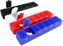 USA Merchant - 7 Day Μικρό κουτί χάπια με Snap Close Lids - Weekly Pill Organizer 4 φορές την ημέρα ή 28 ημέρα dispenser - έρχεται με 4 Ξεχωριστά 7 ημέρες Pill εμπορευματοκιβώτια για βιταμίνες, συμπληρώματα, και ιατρική
