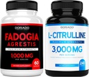 Fadogia Agrestis Extract (60 Kont) maksimum Güçlü - Athletic Performance & Muscle Mass Support ve L Citrulline ( Count240) L Arginine & Nitrik Membran İşouts için Performans için Performans - Vegan & ABD Made