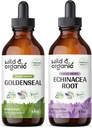 Άγρια & οργανική απόχρωση του χρυσού 4 fl oz & Echinacea Βάμμα 4 fl oz