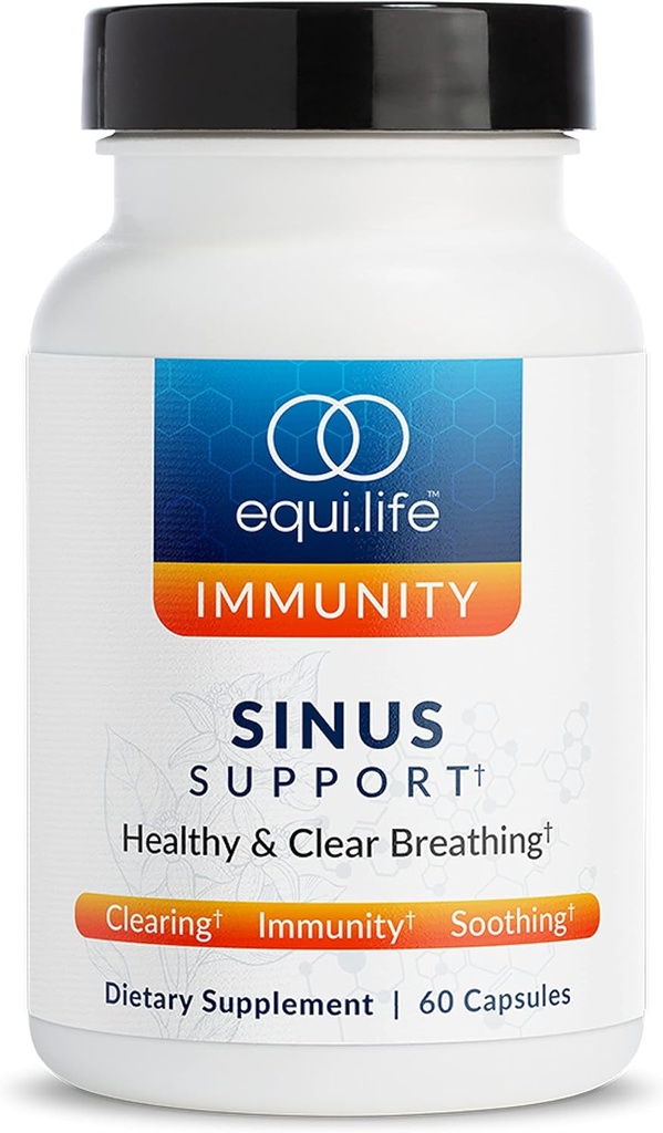 Equilife Sinus Berberine, NAC, Licorice Root ve Antioksi Rich Herbal Mix, Plant Based Formula for Mevsim Denge, Gluten Free, Soy & Dairy Free, 20 Hizmetler