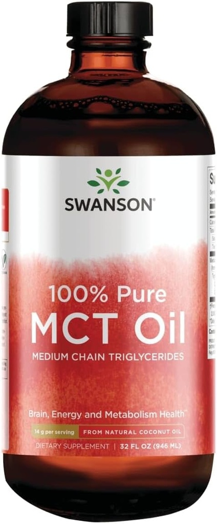 Swanson 100% Pure Mct Ounce 32 fl (946 ml) Υγρό