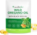 Oregano Softgels, 120 Kont Oregano Oil Supplement Capsules, 2 in 1 6000 mg Oil 200 mg, Organik Oregano Oil Extract, Non-GMO, Gluten Free Capsules