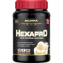 ALLMAX HEXAPRO, Fransız Vanilla - 2 lb - 25 Protein Per Serviste 25 Gram - 8 Saat Sustained Salı - Zero Sugar - 21 Hizmet