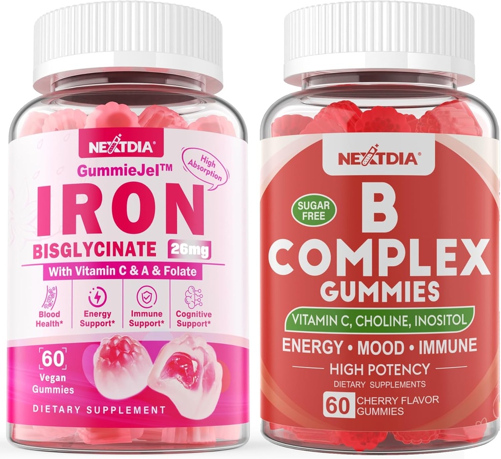 Βιταμίνη Β Σύμπλεγμα Gummies & σιδήρου γεμάτο Gummies 26mg