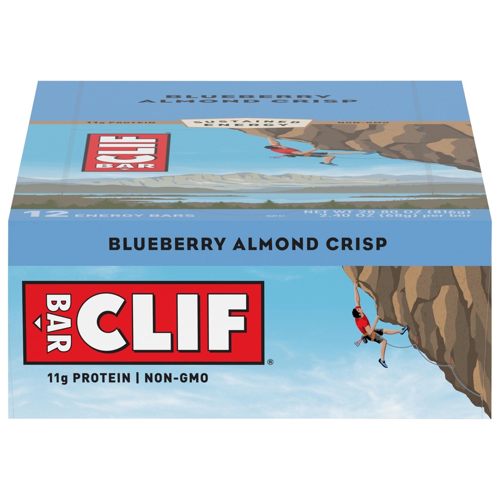 97F BARS - Enerji Barları - Blueberry Crisp - (2.4 Ounce protein Bars, 12 Kont)