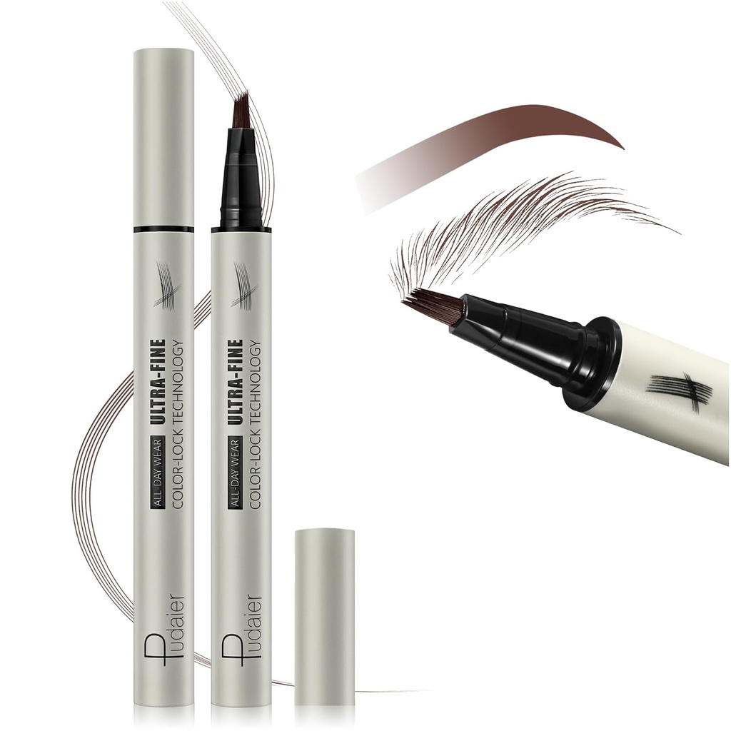Microblading Μολύβι ματιών, Liquid Magical Multi-Tip μολύβια μάτι για τις γυναίκες, Αδιάβροχη πένα ματιών για φυσικό φρύδι, μακριές τελευταίες μύτες στυλό μακιγιάζ