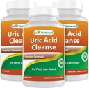 Best Naturals Uric Acid Cleanse Βιταμίνες για άνδρες και γυναίκες - 90 κάψουλες Veggie (90 Count (Pack of 3))