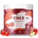 Probiyotiks,10G Fiber ile 10 Milyar CFU Probiyotiks, Apple Cider Vinegar, C vitamini, Inulin, Bloating Support 90 Count